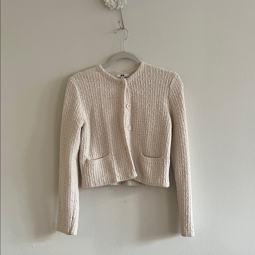 Uniqlo Cream Women's Cardigan Sweater